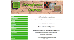 Desktop Screenshot of betonforma.hu