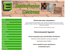 Tablet Screenshot of betonforma.hu